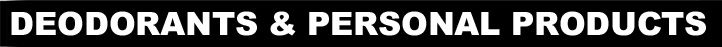 Deodorants & Personal LUSH Products