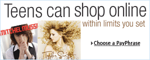 Teens can shop online within limits you set