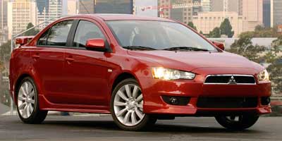 Red 2009 Mitsubishi Lancer