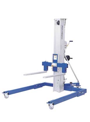 Genie SLA-5 Heavy-Duty Superlift with Straddle Base Lifestyle Shot