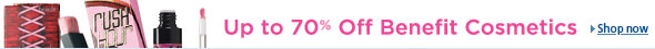 Save up to 70% on Benefit cosmetics