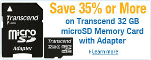 Get Great Savings on Transcend Memory