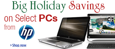 Big Holiday Savings on Select HP PCs