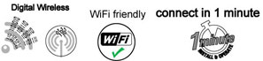 LW2001 Baby monitor quick connect icons