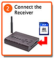 Connect the wireless receiver