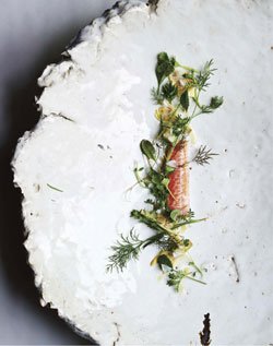 Snapper Artichoke Tiny Greens