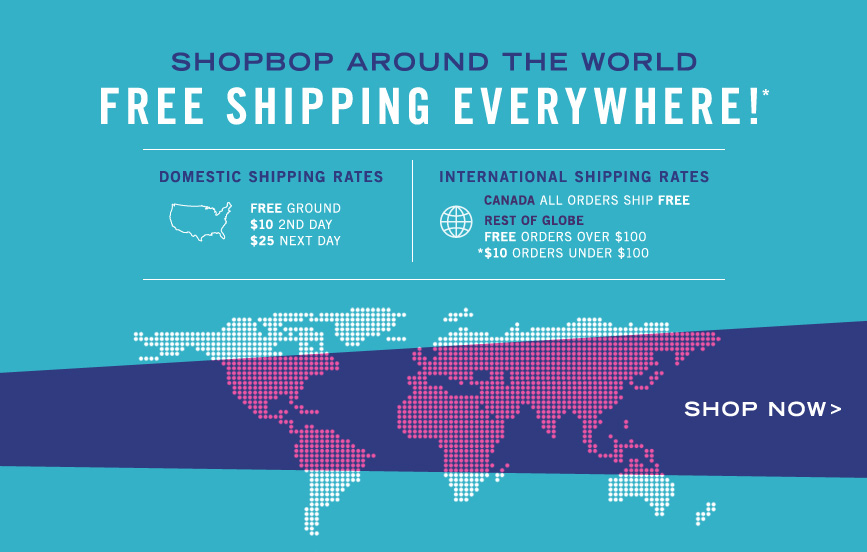 Shopbop Free International Shipping