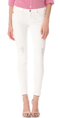 AG Adriano Goldschmied Destroyed Ankle Legging Jeans