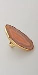 Charles Albert Agate Slice Ring