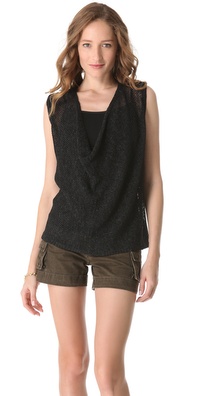 alice + olivia Cristiane Draped Sweater