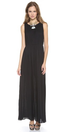 alice + olivia Jayden Pleated Maxi Dress