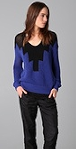 Alexander Wang Hand Knit Intarsia Pullover