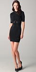 Alexander Wang Technical Short Sleeve Polo Dress