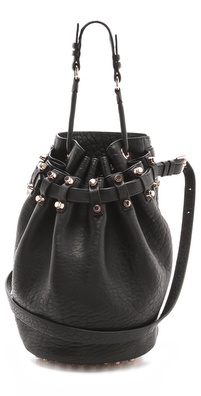 Alexander Wang Diego Bucket Bag with Rose Gold Hardware
