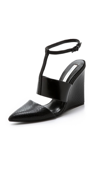 BCBGMAXAZRIA Lister Ankle Strap Wedges