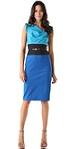 Black Halo Colorblock Dress