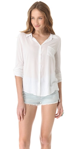 Shop C&C California Roll Sleeve Shirt and C&C California online - Apparel,Womens,Tops,Buttondown, online Store