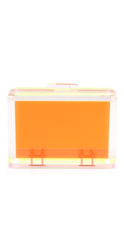 CC SKYE Bright Love Lucite Clutch
