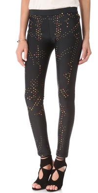 Cynthia Rowley Dot Neoprene Leggings