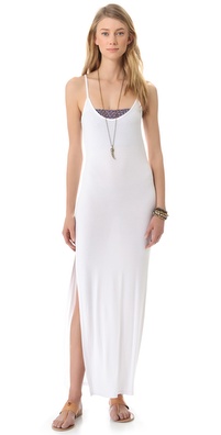 Daftbird Side Slit Maxi Dress