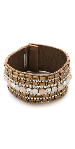 Deepa Gurnani Embellished Metallic Cuff