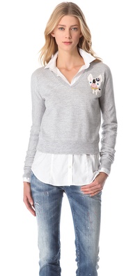 DSQUARED2 V Neck Tucana Sweatshirt