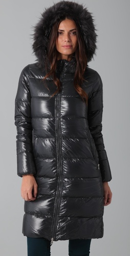 Duvetica Alia Coat with Fur Trim Duvetica Alia Coat with Fur Trim