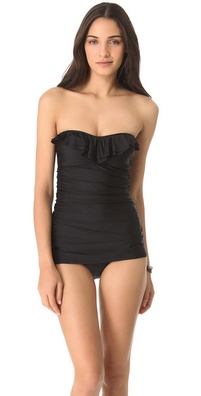 Ella Moss Solid One Piece Swimsuit