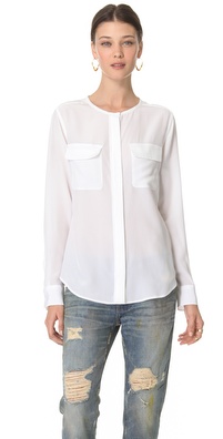 Equipment Lynn Crew Neck Blouse