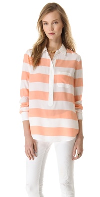 Equipment Capri Stripe Henley Top