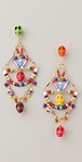 Erickson Beamon Black Magic Woman Earrings