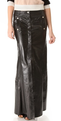 Faith Connexion Leather Maxi Skirt
