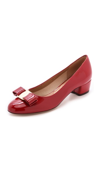 Salvatore Ferragamo Vara Low Heel Pumps