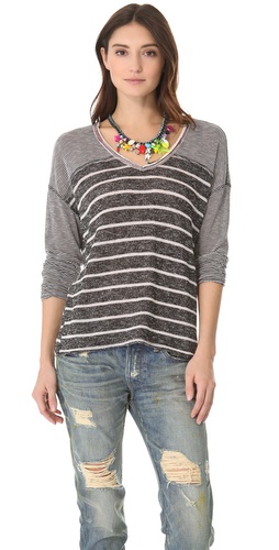 Shop Free People Hang Ten Long Sleeve Top and Free People online - Apparel,Womens,Tops,Tee, online Store