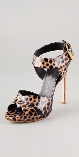 Giuseppe Zanotti High Heel Leopard Print Sandals | SHOPBOP