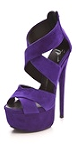 Giuseppe Zanotti Crisscross Suede Platform Sandals