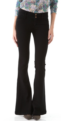 Shop GOLDSIGN Sissi Platform Flare Jeans and GOLDSIGN online - Apparel,Womens,Bottoms,Jeans, online Store