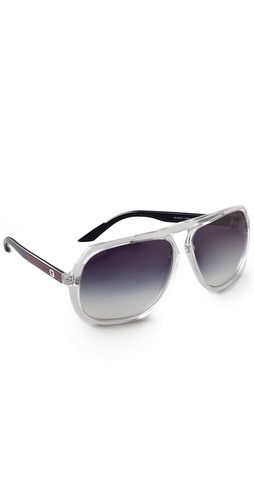 Gucci Oversized Aviator Sunglasses at Shopbop.com