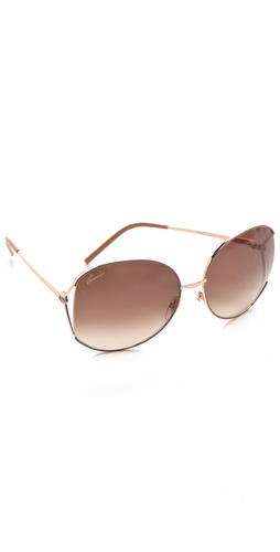 Gucci Glam Metal Frame Sunglasses at Shopbop.com