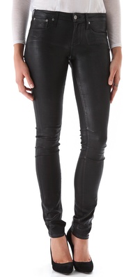 HELMUT Helmut Lang High Gloss Skinny Jeans