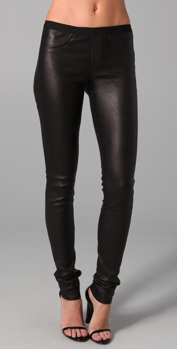 Helmut Lang Stretch Leather Pants