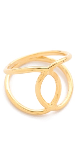 Shop Jacquie Aiche Overlap Circle Ring and Jacquie Aiche online - Accessories,Womens,Jewelry,Rings, online Store