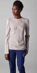 Joseph Liberty Check Blouse with Open Back