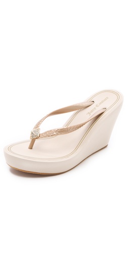 Juicy Couture Britt Wedge Flip Flops at Shopbop.com