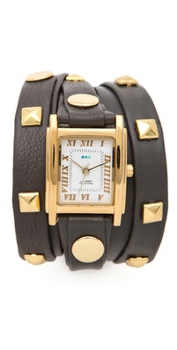 La Mer Collections Pyramid Stud Wrap Watch