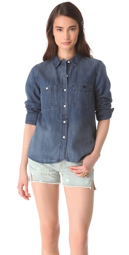 Shop Madewell Denim Boy Shirt and Madewell online - Apparel,Womens,Tops,Buttondown, online Store