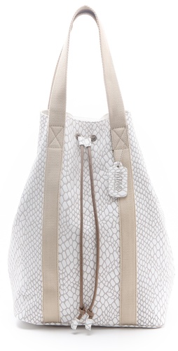 Shop MM6 Maison Martin Margiela Drawstring Convertible Tote and MM6 Maison Martin Margiela online - Accessories,Womens,Handbags,Tote, online Store