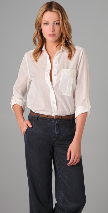 Marc by Marc Jacobs Rex Stripe Cotton Blouse