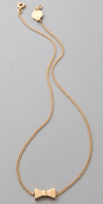 Marc by Marc Jacobs Mini Charm Tiny Bow Pendant Necklace