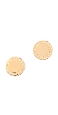 Marc by Marc Jacobs Logo Disc Stud Earrings